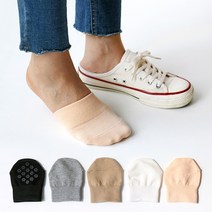 미모양 여성 미끄럼방지 블로퍼 뮬 양말 여자 반양말 하프삭스 5개 세트