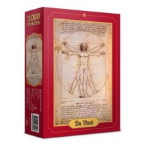1000pcs 레오나르도 다빈치 비트루비안 맨 PL1390