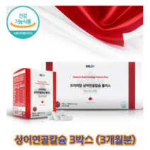 selth 캐나다프리미엄상어연골칼슘플러스 60캡슐x3박스 상엉연골 분말 스테아린산마그네슘, 1개