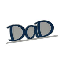 아빠 편지 그림 프레임 탁상 장식 독립형 사진 거실 용 사진 프레임 표시 농가 생일 선물 추수 감사절 선물, 푸른, 아크릴