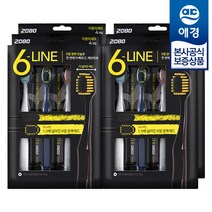2080 6 LINE 이중 미세모 칫솔, 4개입, 4개