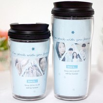 3개의 삼각형 사진 포토 텀블러 선물포장, 스테인리스[ 420ml](+8000)