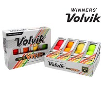 볼빅 NEW 비비드 3피스 무광 컬러 골프공 12알, 샤베트오렌지