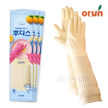 [오런] 후디스 고무장갑 XL (특대), 후디스(XL/아이보리), 3개