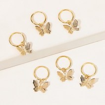 6pcs 스트리트 스타일 피그 테일 머리 장식 나비 Diy 펜던트 헤어 액세서리 여자 펑크 힙합 아프리카