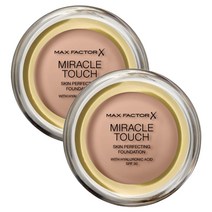 Max Factor 맥스팩터 미라클 터치 파운데이션 스킨 퍼펙팅 파운데이션 70 내츄럴 11.5g 2팩