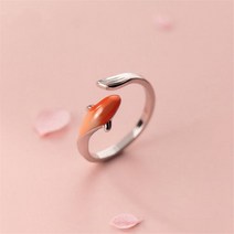 행운 성공 재물복 물고기 반지 애끼 패션 올빼미 고양이 오픈 링 여성 남성 귀여운 손가락 커프 보석 동물 뱀 토끼 개구리 눈 파티 웨딩 커플 선물