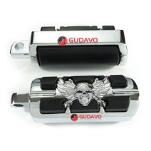GUDAVO 오토바이 풋 페그 레스트 전면 후면 풋보드 풋 페달 할리 데이비슨 로드 킹 로드 스트리트 일렉트라 울트라 리미티드 소프테일 다이나 스포츠스터 로드스터 V-ROD 트라이, Style 11
