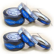 흑마스킹테이프40M 검정색 1.2cm 2.5cm 마스킹40M, 2.5cmX40m