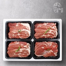[예가소들마을] 한돈구이세트 4호/목살3팩+앞다리살1팩/팩당 400g 총1.6kg, 없음