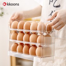 계란한판! 3단 보관함, 투명
