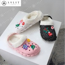 애슬릿(주얼리) [애슬릿] 겨울 양털 샌들 밴드 슬리퍼 실내화
