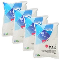 한주 소금 본소금 3kg, 4개