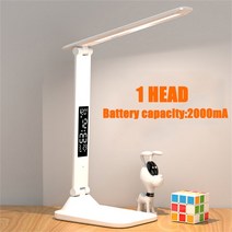 책상 led조명스탠드 시력보호 학생용 독서용 스탠드샤오미 D 책상 램프 US 충전식 조명 테이블, 01 2000mA