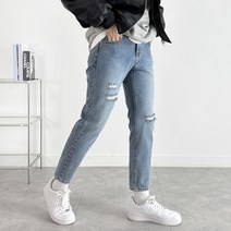 [4컬러][28~38]남자 윌리엄 테이퍼드 빈티지 워싱 구제 청바지