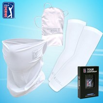 스포츠_ [PGA TOUR] 골프 자외선 차단 3종세트 마스크+팔+손등토시, 단품없음