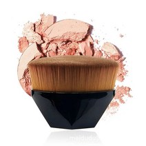 고밀도 심리스 파운데이션 브러쉬 BB 크림 메이크업 루스 파우더 화장품 도구, 검은 색