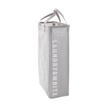 하우스플랜 세탁망분리 틈새 세탁바구니, WHITE, 1개