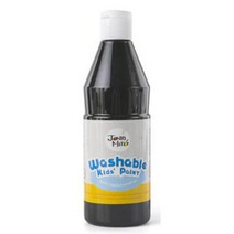 워셔블 핑거페인트 검정물감 500ml 도장찍기 유아선물 유아물감