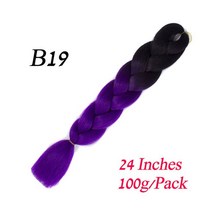 똥머리 부분 가발 붙임 머리 LIHUI-24 인치 브레이드 헤어 팩 점보 브레이드 헤어 금발 여성용 대량 합성, 01 24 inches_01 1 개/몫, 59 B19