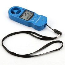 속도측정기 미니 다목적 풍속계 디지털 LCD TL-300 습도계 온도계가있는 풍속 온도, 협력사, 파란색