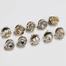 패션 미니 포인트 브로치 세트 크리스탈 핀뱃지 옷핀