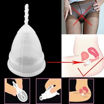 생리컵 생리컵추천 위생생리컵 재사용 가능한 소프트 컵 용 실리콘 월경 컵 큰작은 크기 3 색 여성 여성 위생 건강 관리 용품 도구, 투명한, 작은