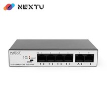 넥스트 4포트 POE 업링크 2포트 스위칭허브, NEXT-POE306EF