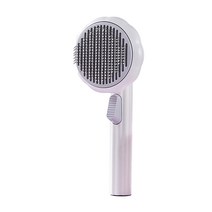 모노치 반려동물 릴렉스 원터치 슬리커 브러쉬 195 x 84 mm, 화이트그레이, 1개