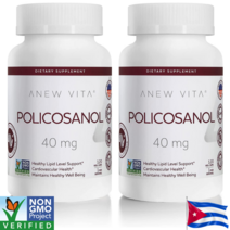 쿠바산 사탕수수 프리미엄 폴리코사놀 40mg 120캡슐 2병 (8개월) 왁스알코올 추출 최고함량 정품 직구, 2개, 120캡슐 (40mg), 120정