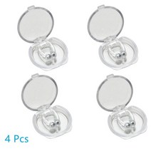 실리콘 코골이 방지 마우스 피스 무호흡 가드 이갈이 트레이 수면 보조 건강 관리 도구, 4PCS