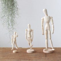 목각 인형 나무 관절 인형 드로잉 우드 인체모형 30CM