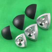 2020 3030 4040 4545 아크 알루미늄 압출 프로파일 나사 및 뚜껑 포함 용, 2020-4Pcs