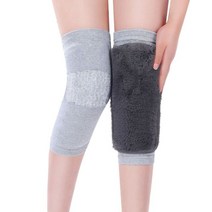 무릎 아대 니슬리브 Winter Plush Knee Pad Faux Rabbit Hair Comfort Thermal Warmer Leg Sleeves For Run, 01 gray_04 XL