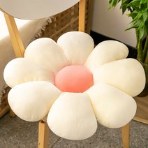 꽃 침대사이 쿠션 소파쿠션 벨벳 낮잠쿠션 침대틈새 미니쿠션 데이지 발쿠션 인테리어 책상쿠션 모찌쿠션 미용실, C 하얀색, 60cm  친환경 소재 + 패딩 프리미엄 다운 코튼