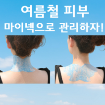 남자 여자 여름 여름철 햇빛 자외선 물놀이 골프 운동 야외활동 뒷목 피부가 피부 열 열감 탔을때 쿨링팩 패치 관리, 10ea