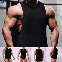 남자 머슬핏 민소매 헬스 나시티 운동복 웨이트 머슬 짐웨어 기능성 무지 트레이닝복 상의 블랙 검정 화이트