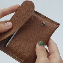 솔트레지 가죽 공예 공방재료 똑딱단추 케이스만들기, 흑니켈 6mm 5P