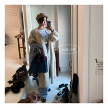 휘뚜루마뚜르코트 맘커플룩 겨울 아우터 점퍼 자켓 울 혼방 루즈핏 여아 자매룩 둥이룩