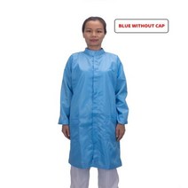 공사장 안전복 안전조끼 방진복 형광 정전기 방지 작업복 후드 먼지 없는 점프 슈트 공장 작업장 남성 여성 세탁 가능 보호 의류 5XL 사이즈, Blue Without Cap_5XL