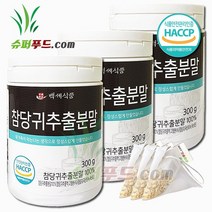 HACCP 식약처 인증 국산 참당귀 추출 분말 100% 300g 데커신 사포닌 베타카로틴 국내산 참당귀추출분말100% + 슈퍼푸드.com 연자육 티백, (300g + 1g), 3세트
