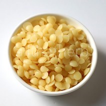 올댓허브 천연 100% 밀랍(Beeswax)-비정제 비즈왁스 밀납(옐로우) 천연 밀랍 비즈, 500g