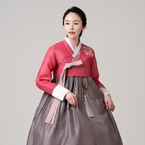 하늘달한복 [한복대여] 류은8 - 고품격 하객 혼주 결혼식 신부 예식한복 한복 세트