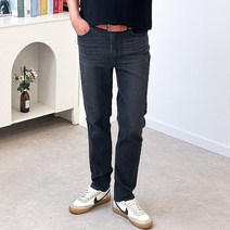 핏콕 남성용 테이퍼드 데님 워싱 히든 뒷밴딩 빅사이즈 청바지