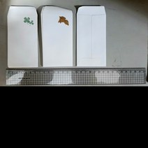 두꺼운재질의 금박장미 은박크로버 메세지봉투 카드봉투 미니봉투