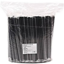대성산업 자바라 검정 개별 스트로우 7 x 250 mm, 1개, 1000개입