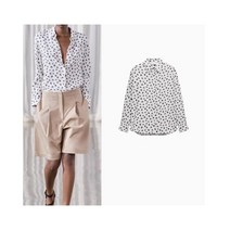 6Y4194 ZARA 여자신상 심플 긴팔셔츠 캐주얼 하트모양 셔츠 2987123