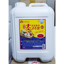 진조미 진조미식품 양념 (말통) 13L / 전통발효 말통초장 대용량 회 초장 덮밥 소스 업소용 초고추장, 1개