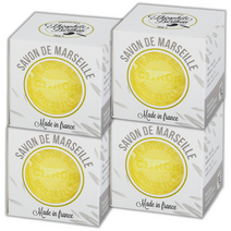 프랑스 마르세유비누 100g x 4개 코코넛 오일 올리브 비누, 마르세유 비누 시트러스 100g x 4개