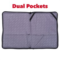 CaseIt Case-it 파우치 지퍼 투명 XL 필통 정품보장, Red